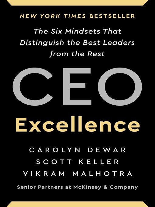 Title details for CEO Excellence by Carolyn Dewar - Wait list